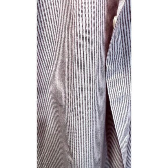 Jos A Bank 1905 Collection Mens Dress Shirt Tailored Fit Linen Look Stripe - Picture 6 of 6